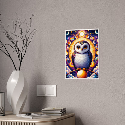 Colorful Owl Wall Art Poster - VYBE Shop