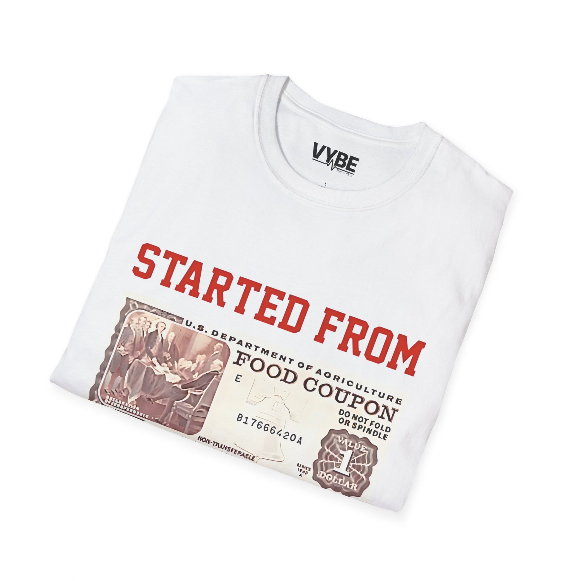 Started From The Bottom T-Shirt, Streetwear, Casual Wear, Funny Quote Shirt - VYBE Shop