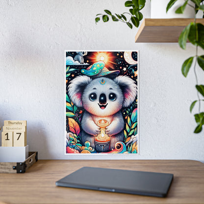 Cute Koala Poster - Whimsical Wall Art for a Charming Decor - VYBE Shop