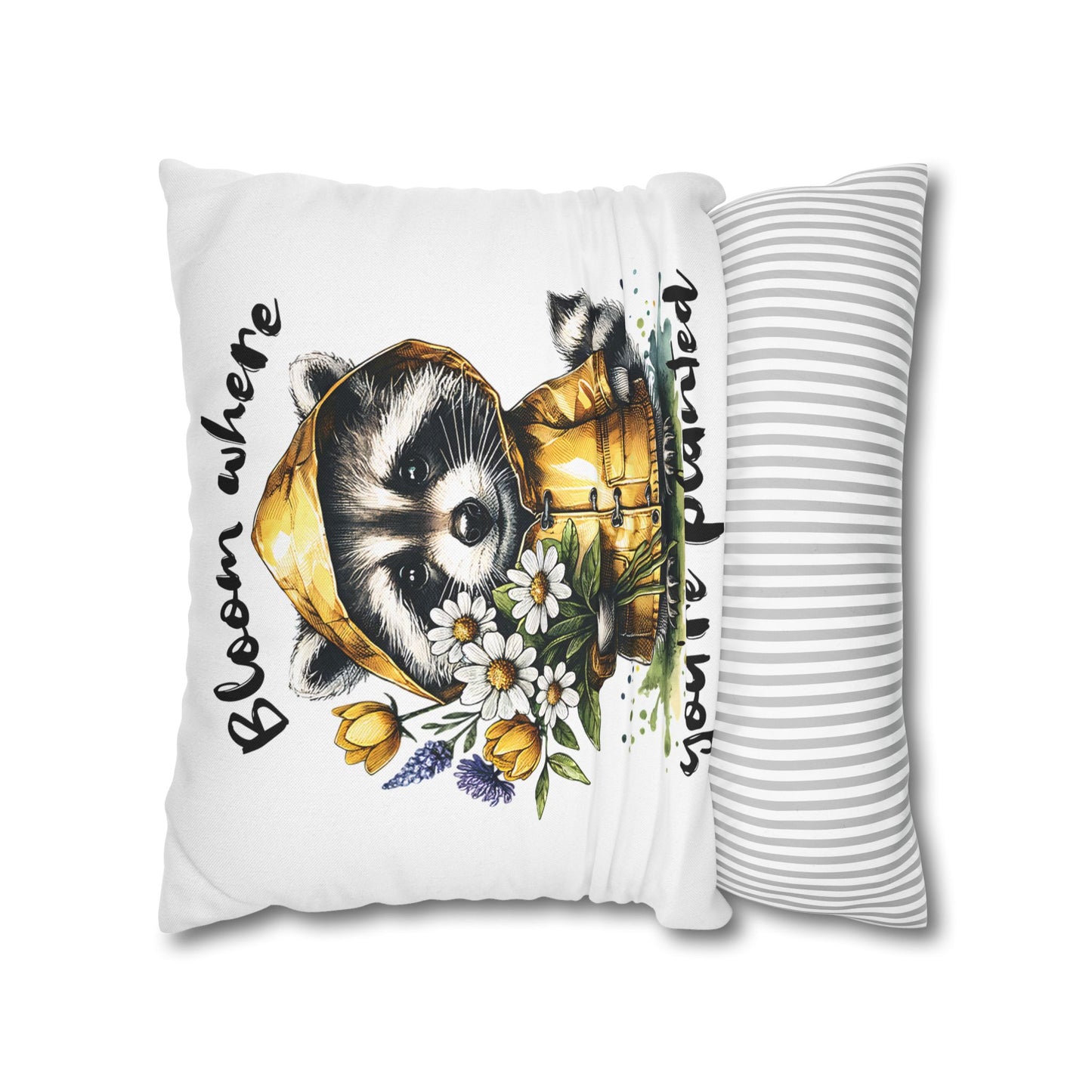 Whimsical Raccoon Pillowcase for Cozy Home Decor and Inspirational Bedroom Accent, Ideal Gift for Nature Lovers - VYBE Shop