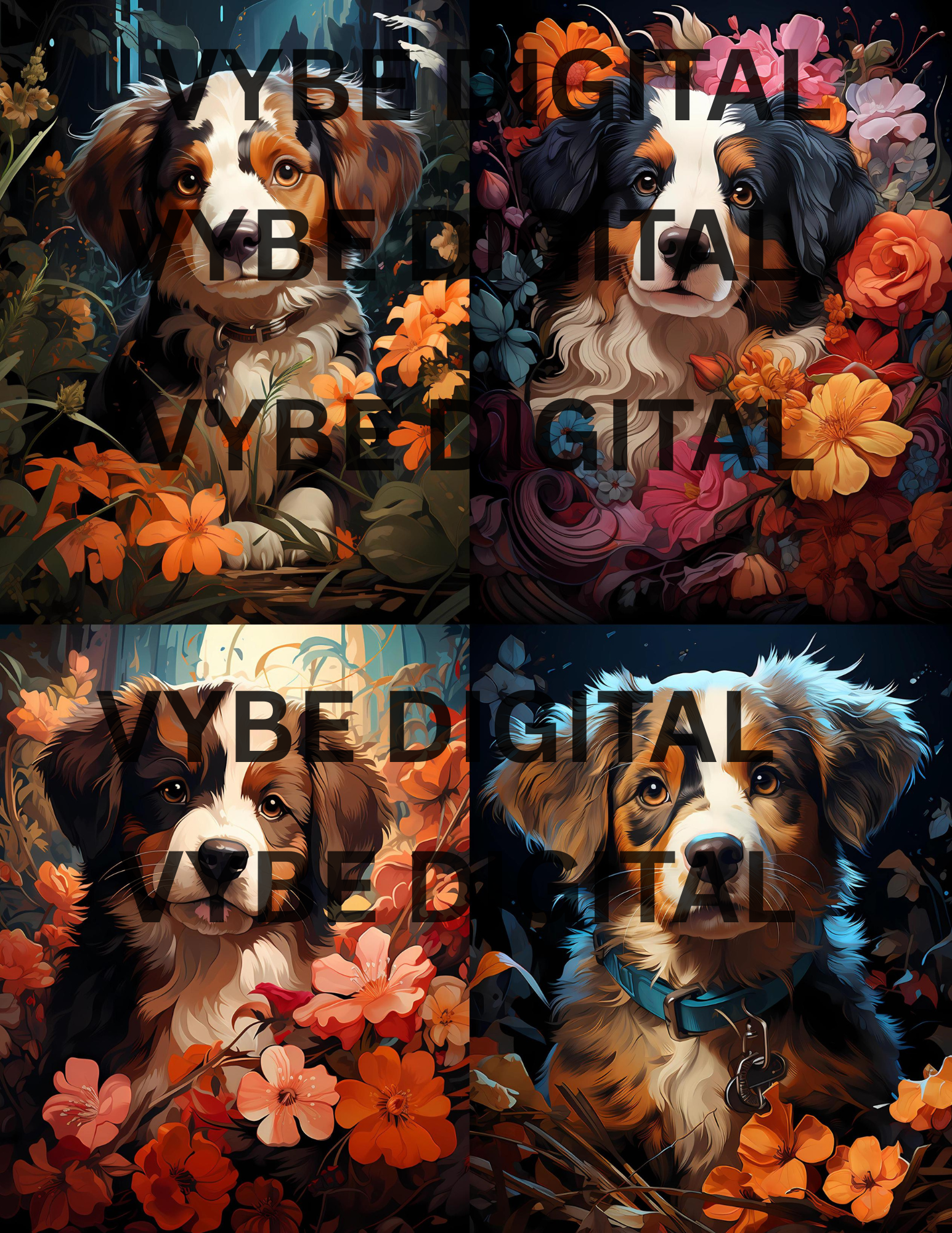 235 Kawaii Dogs Junk Journal Pages