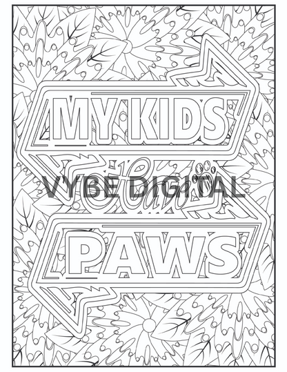 Cat Quotes Coloring- 40 Pages