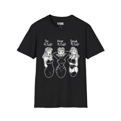 See No Evil, Hear No Evil, Speak No Evil T-Shirt - VYBE Shop