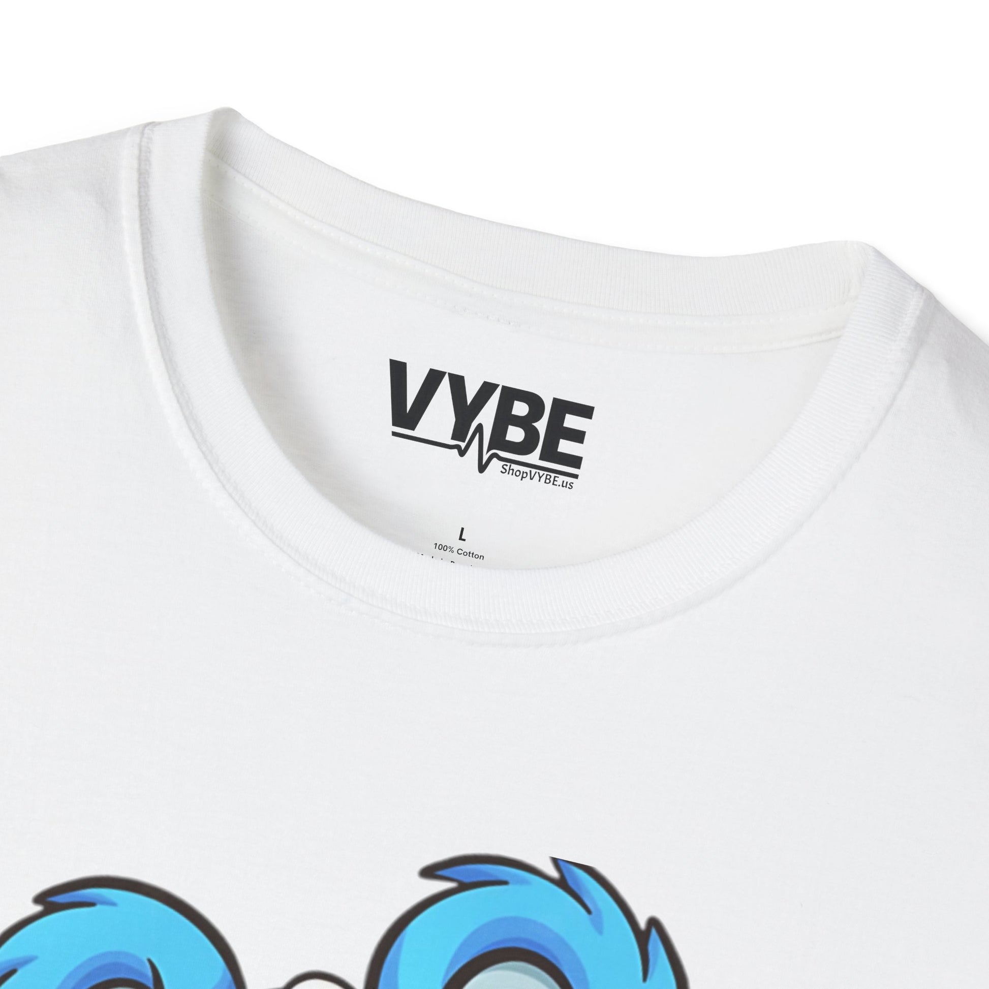 Blue Cartoon Bear T-Shirt - VYBE