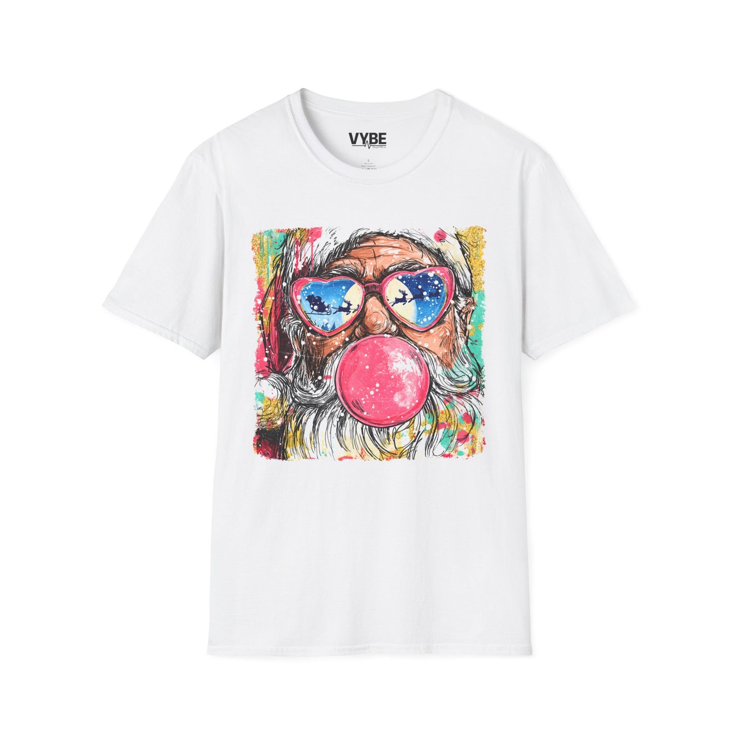 Festive Santa Graphic T-Shirt - VYBE