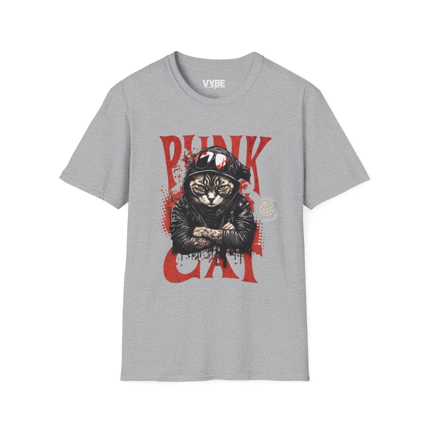 Punk Cat T-Shirt - VYBE Shop