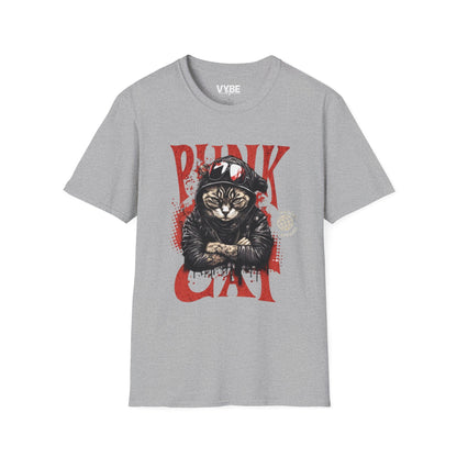 Punk Cat T-Shirt - VYBE Shop