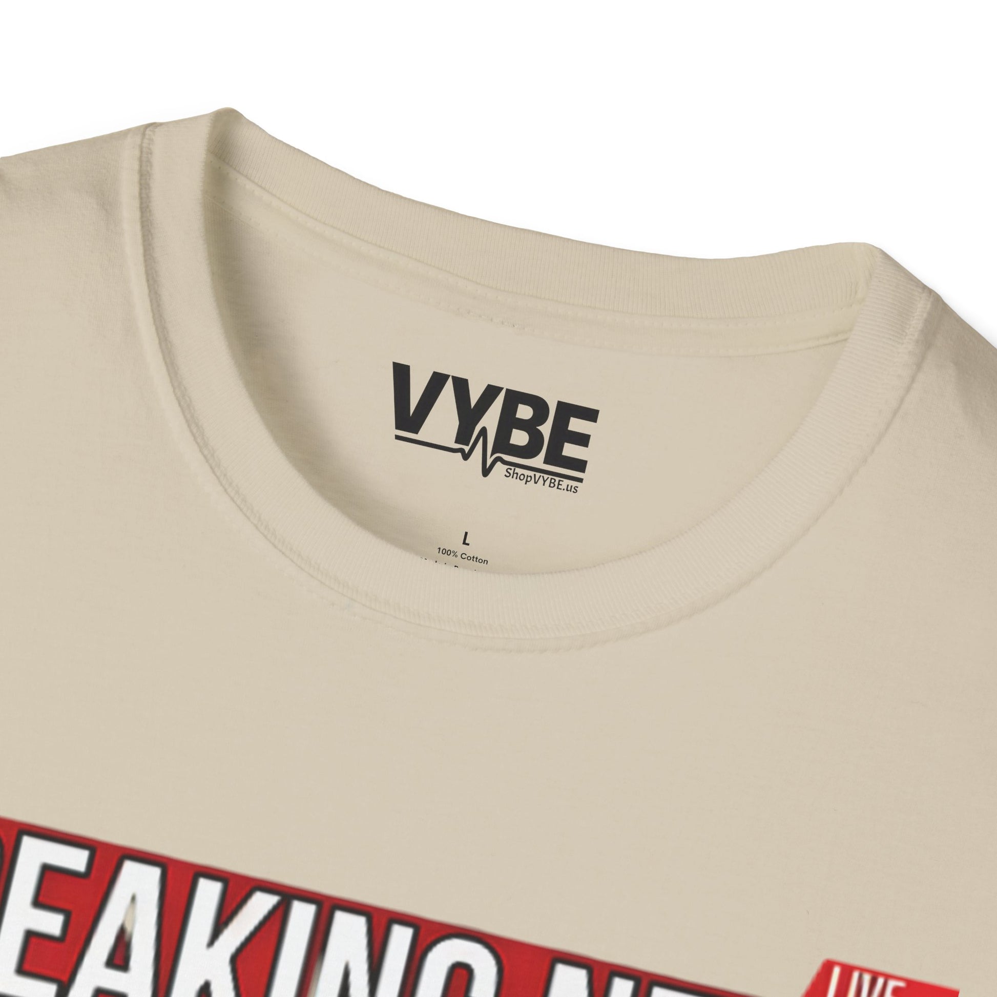 Breaking News I Don't Care Tee - VYBE