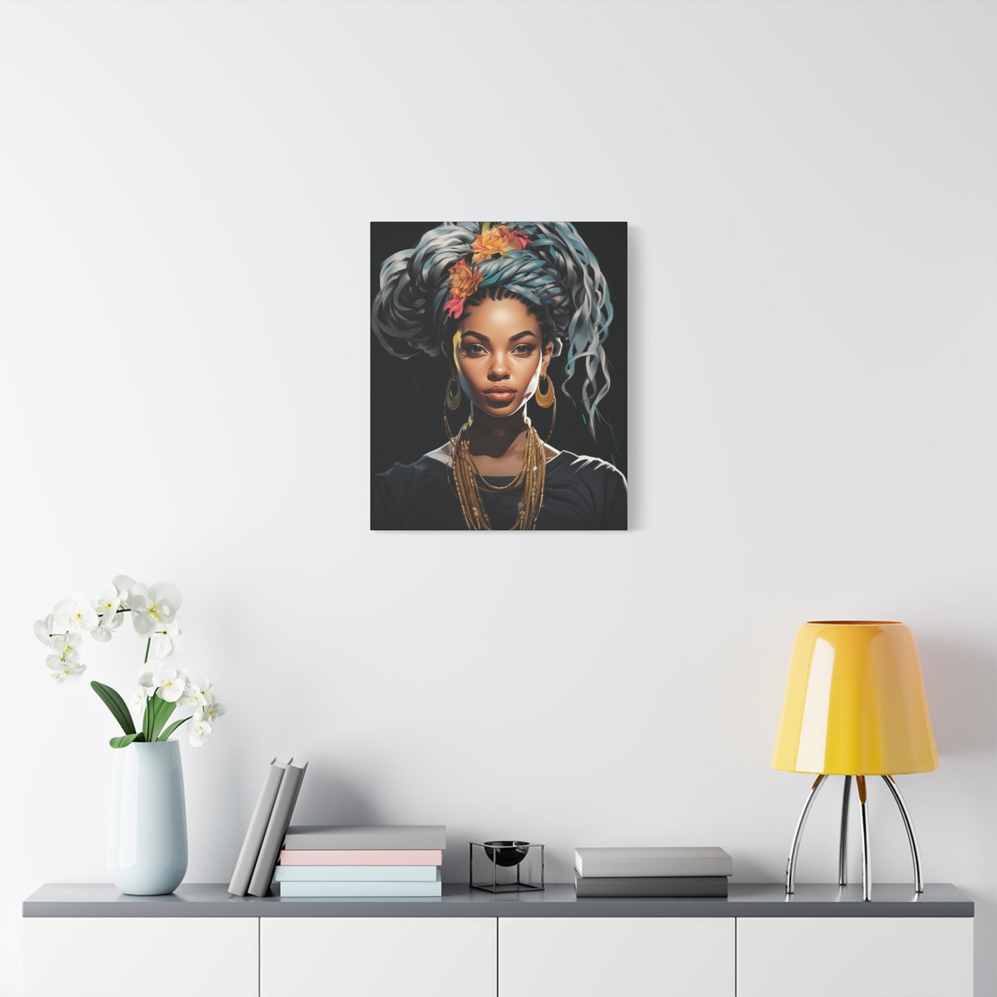 Matte Canvas Wall Art - Bohemian Decor, Ethnic Portrait, Gallery Wall, Unique Gift, Home Decoration - VYBE Shop