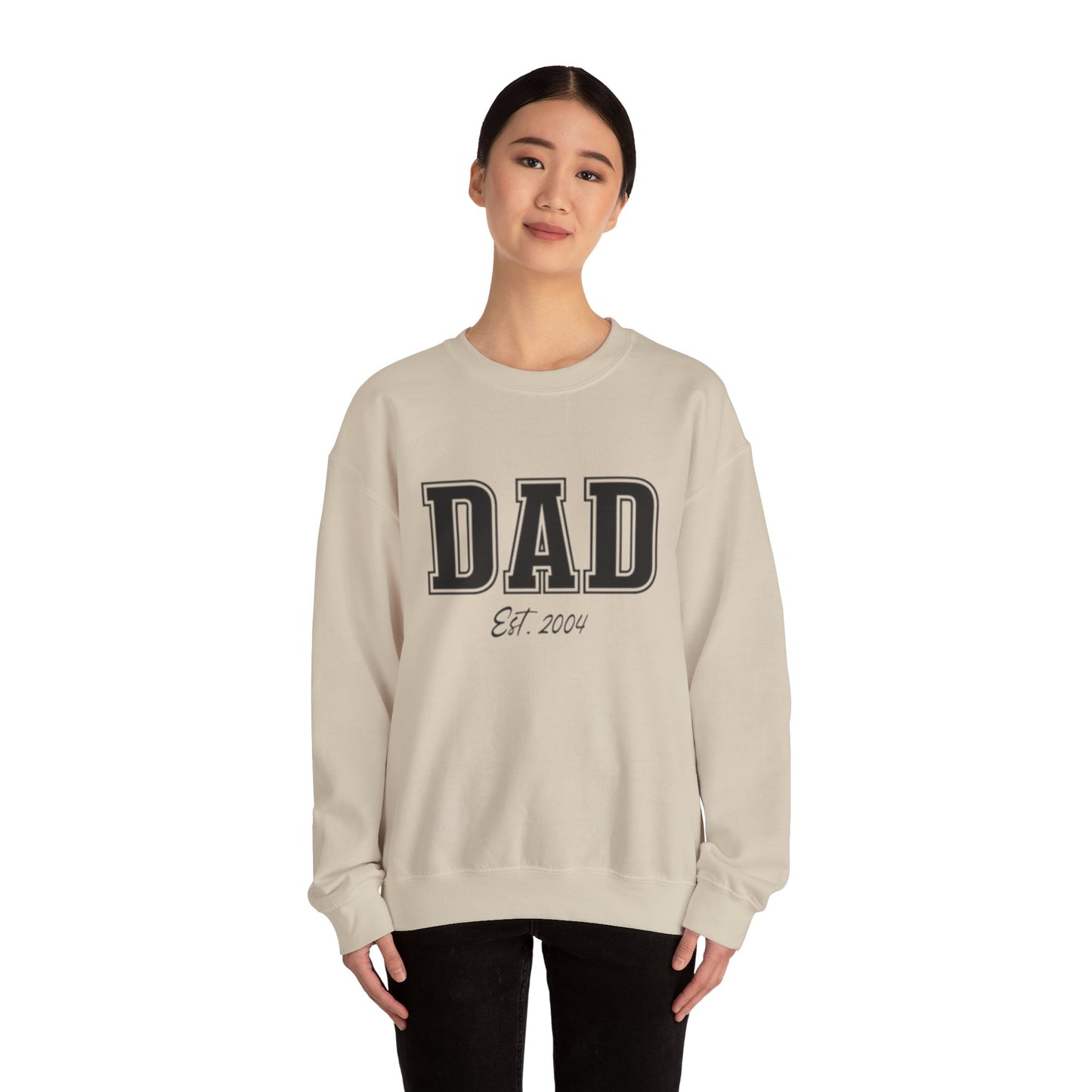 Customizable Dad Sweatshirt | Personalize with Your Child's Birth Year - VYBE