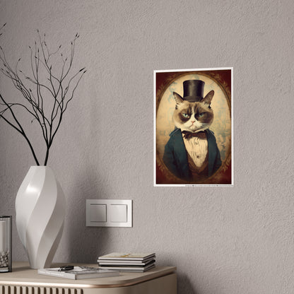 Elegant Cat Posters - Chic Cat Portrait Gloss Prints - VYBE Shop