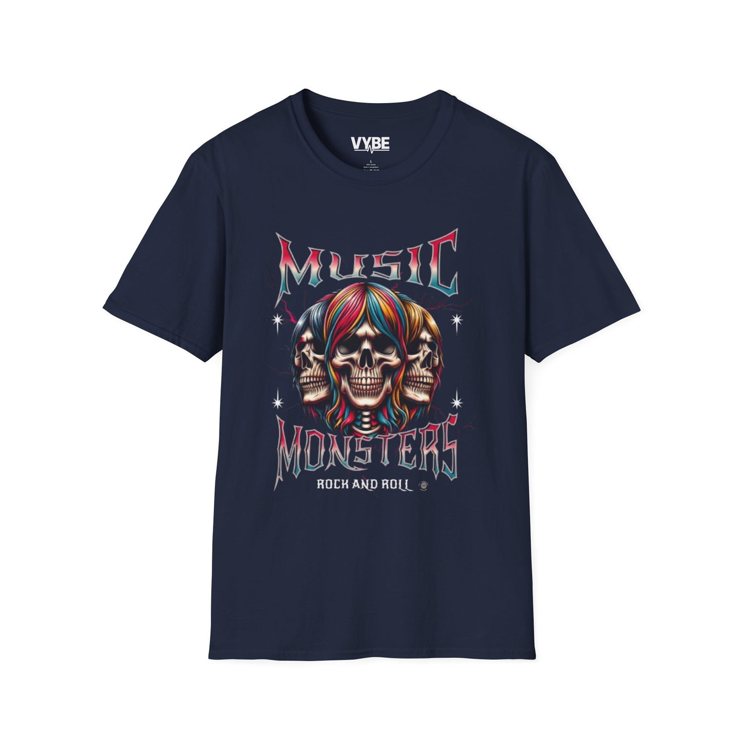 Rock and Roll Music Monsters T-Shirt - VYBE Shop