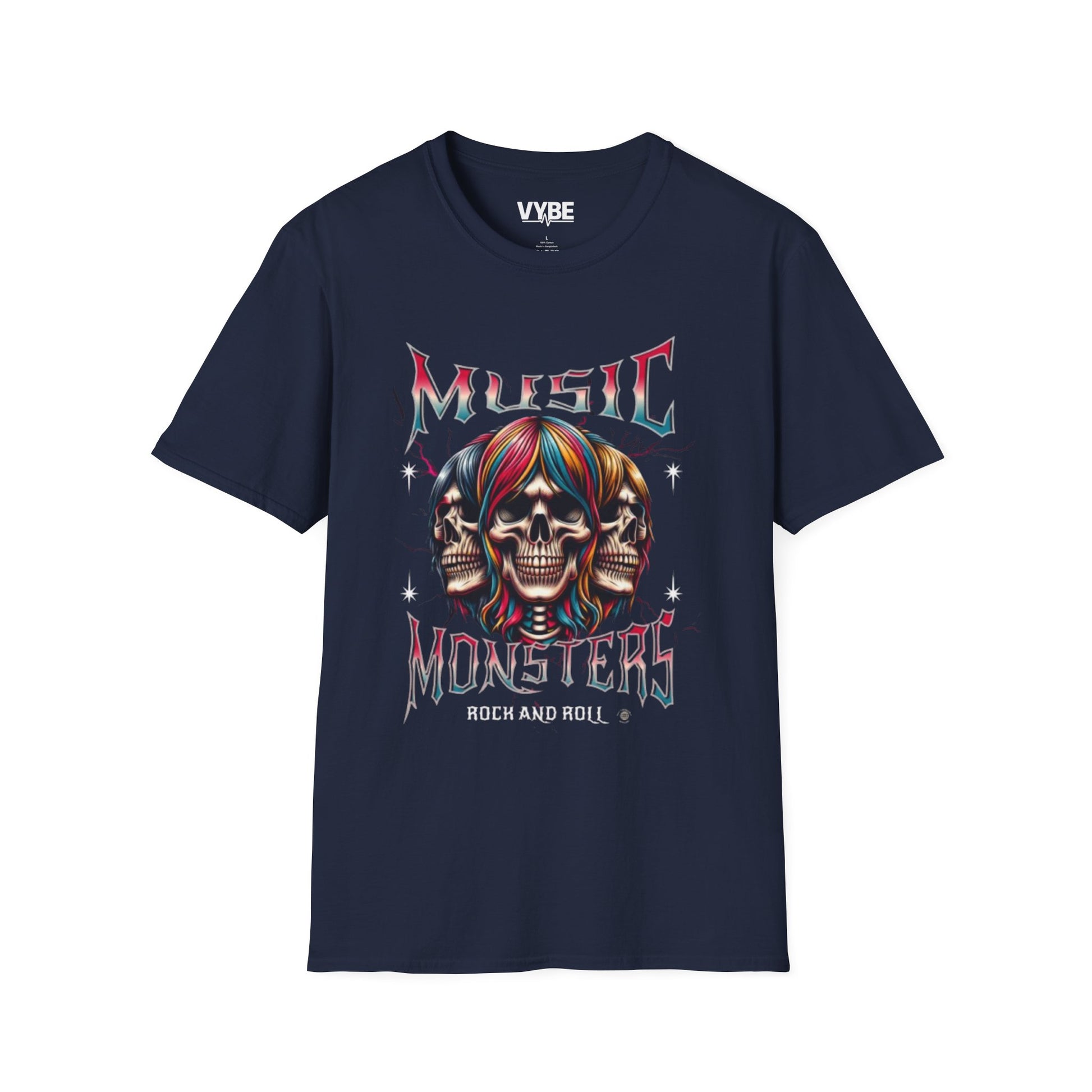 Rock and Roll Music Monsters T-Shirt - VYBE Shop