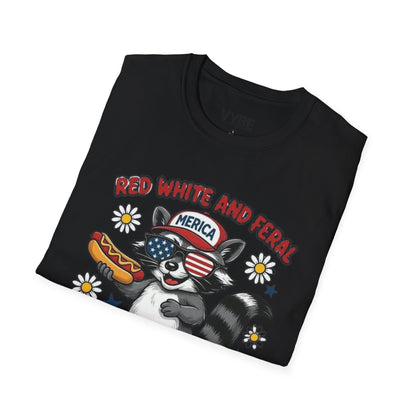 July 4th- Red White And Feral T-Shirt - VYBE Shop