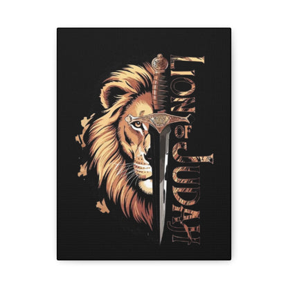 Reigion- Lion of Judah Canvas Art, Bold Wall Decor for Faith and Inspiration, Religious Home Decor, Lion Artwork, Spiritual Wall Art - VYBE Shop