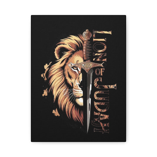 Reigion- Lion of Judah Canvas Art, Bold Wall Decor for Faith and Inspiration, Religious Home Decor, Lion Artwork, Spiritual Wall Art - VYBE Shop