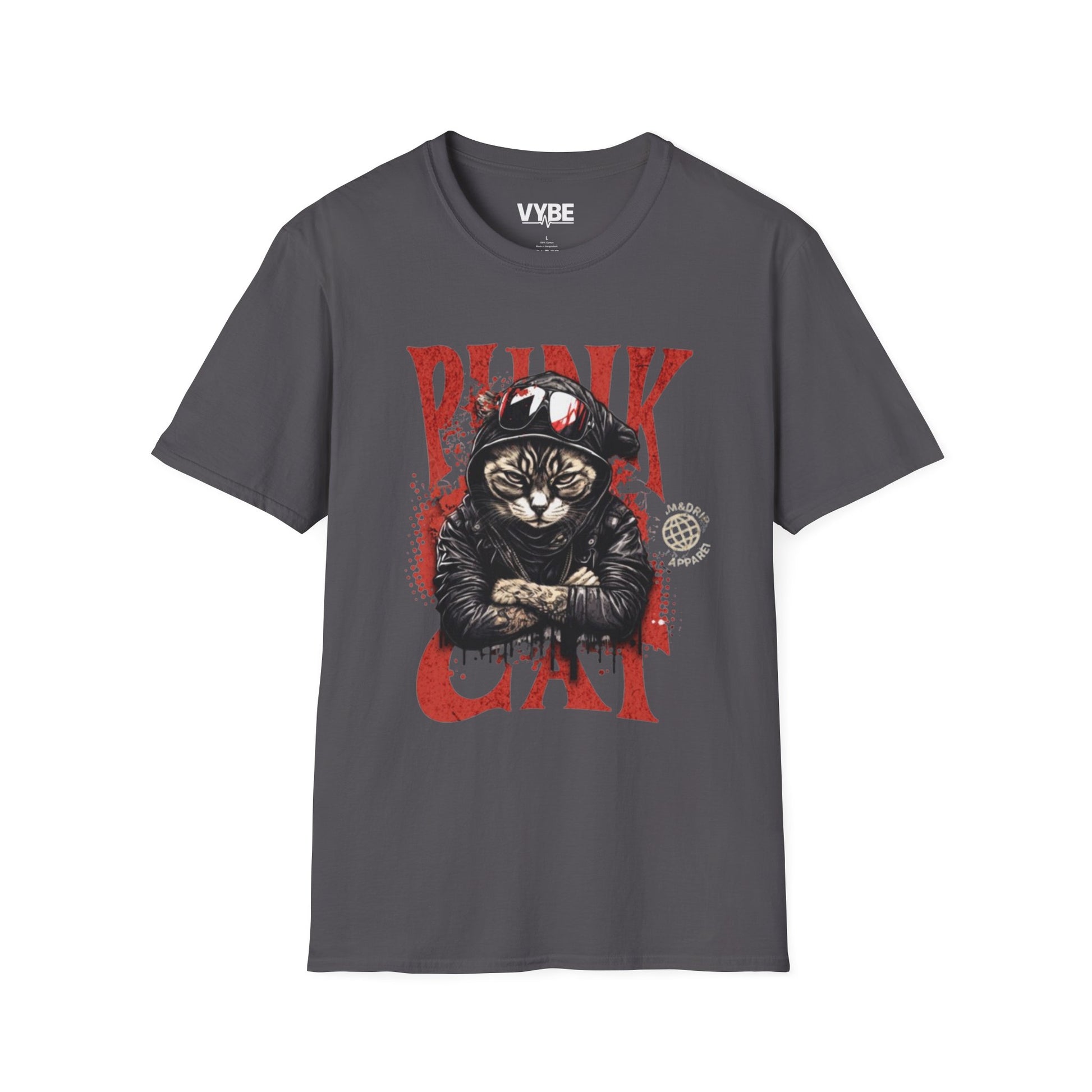 Punk Cat T-Shirt - VYBE Shop