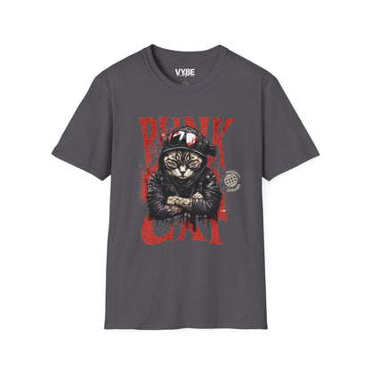 Punk Cat T-Shirt - VYBE Shop