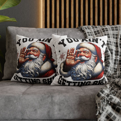 Funny Santa Pillowcase for Holiday Decor, Christmas Gift, Holiday Throw Pillow, Cozy Home Decor, Novelty Pillow - VYBE Shop