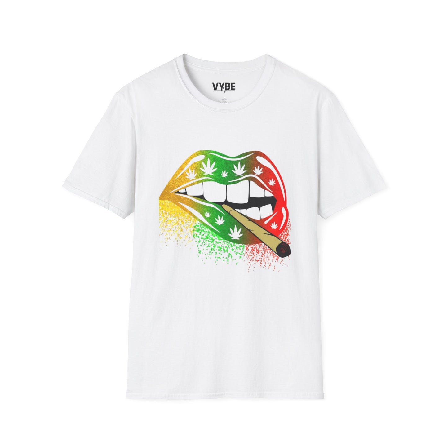 420- Rasta Lips Vibes Unisex T-Shirt - VYBE Shop