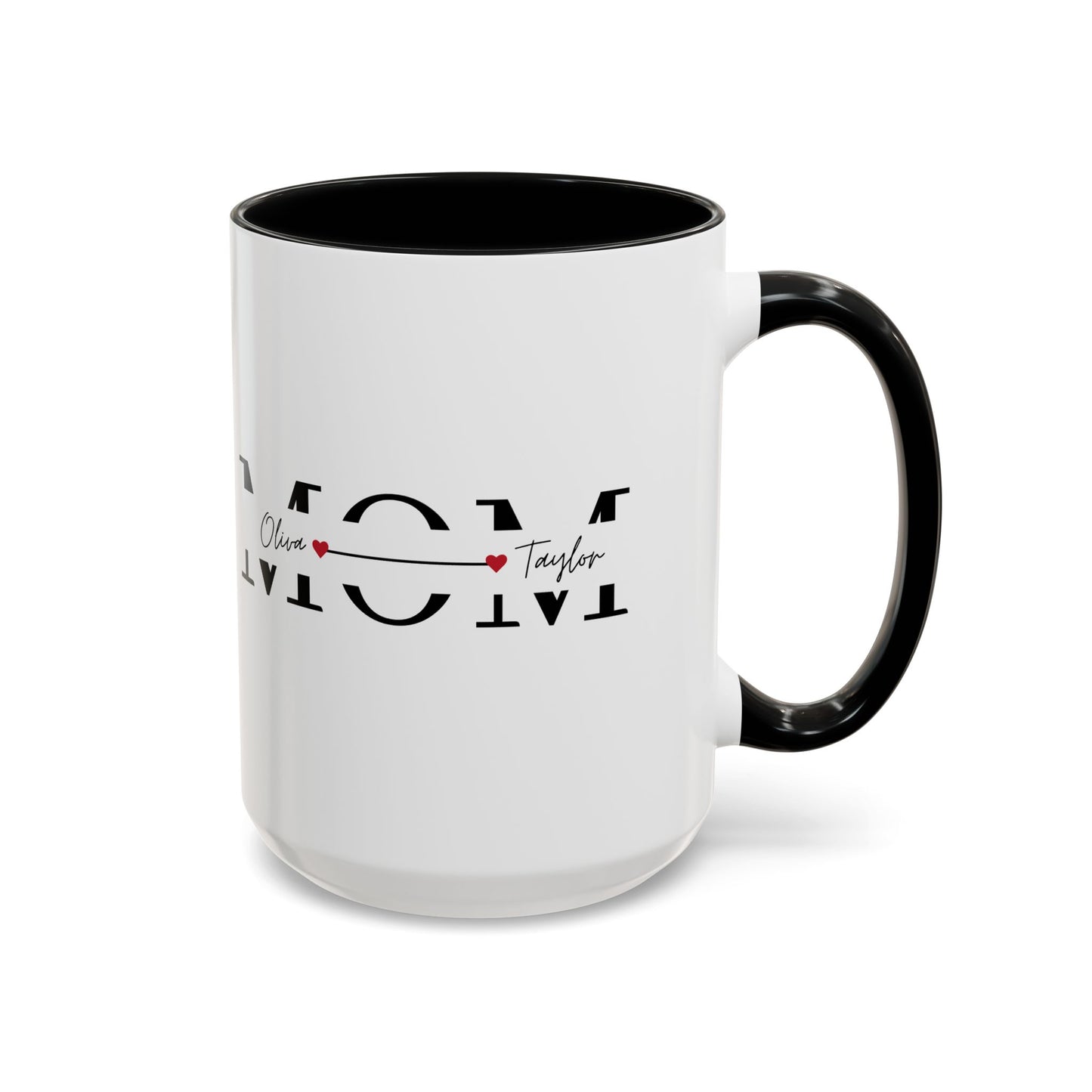 Personalized Mom Coffee Mug, Gift for Mother's Day, Customizable Mug for Mom, Family Coffee Mug, Heartfelt Coffee Cup - VYBE Shop