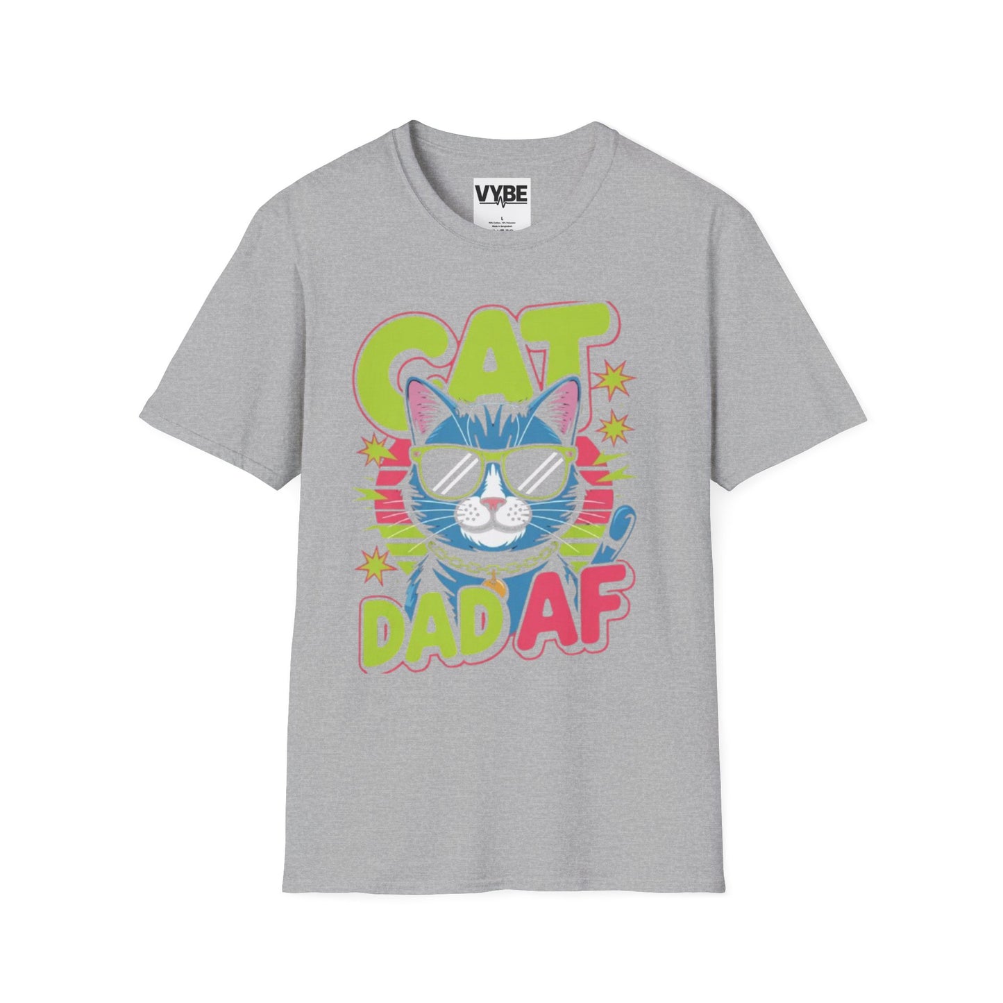 Pets- Cat Dad AF T-Shirt - VYBE Shop