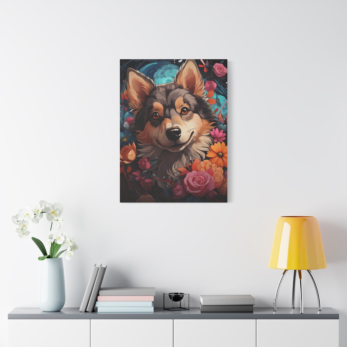 Charming Dog Canvas Art Print - Perfect Gift for Dog Lovers, Pet Portrait Wall Decor - VYBE Shop