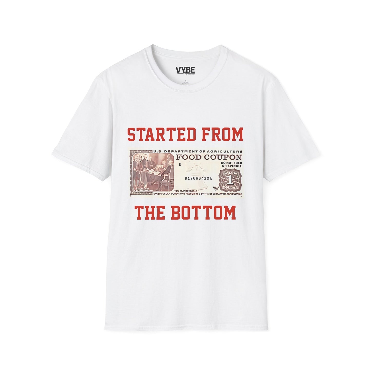Started From The Bottom T-Shirt, Streetwear, Casual Wear, Funny Quote Shirt - VYBE Shop