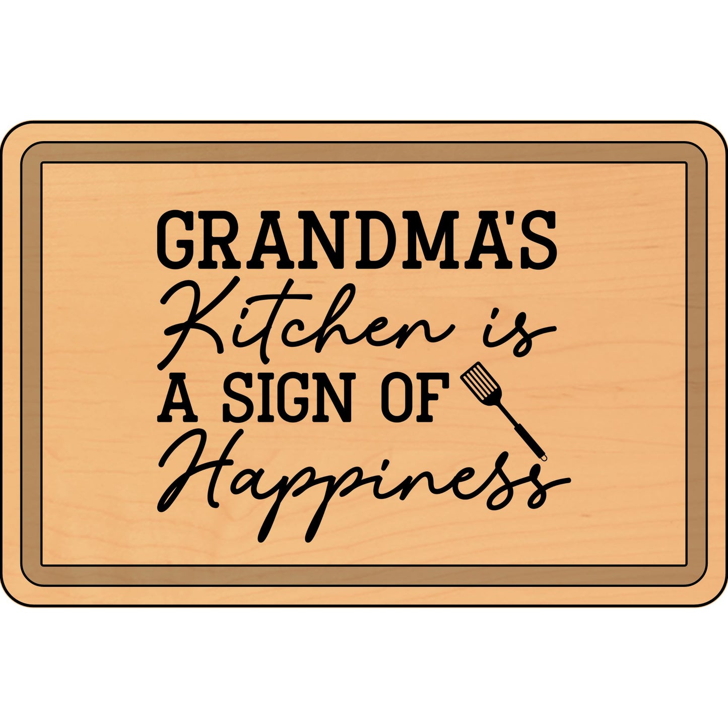 Grandma's Kitchen Cutting Board - Engraved Chef Gift & Unique Kitchen Decor - VYBE Shop