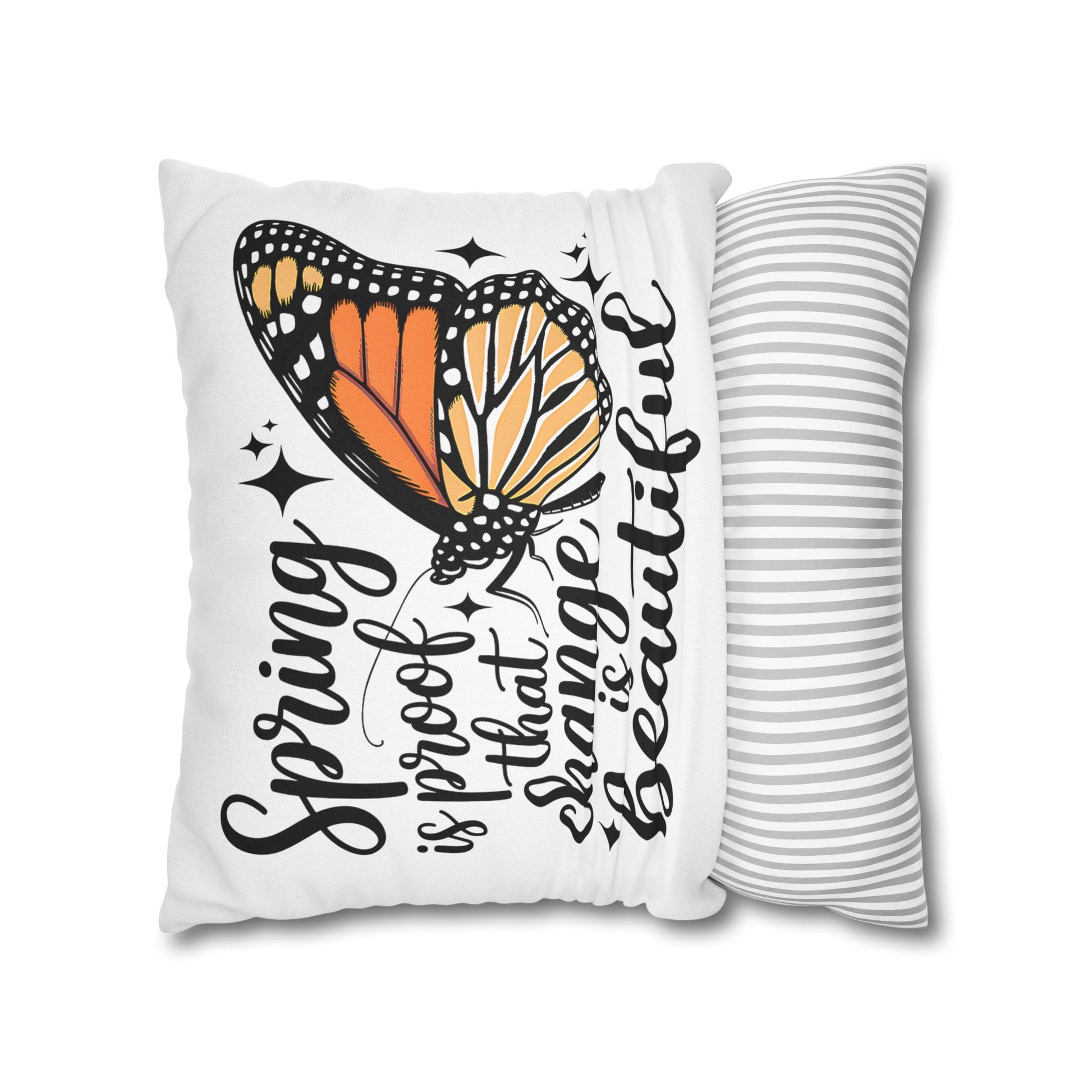 Spring Butterfly Pillowcase - Boho Home Decor for Nature Lovers, Perfect Spring Gift - VYBE Shop