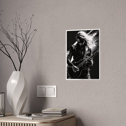 Rock Guitarist Poster - Music Wall Art, Home Decor for Musicians, Bedroom Decor & Rock & Roll Concert Memorabilia - VYBE Shop