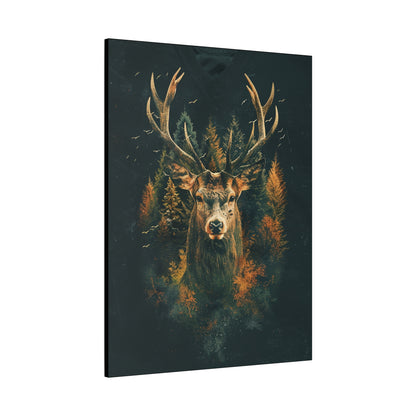 Majestic Stag Canvas Art Print, Nature Decor, Wildlife Wall Art, Rustic Home Decor, Gifts for Animal Lovers - VYBE Shop