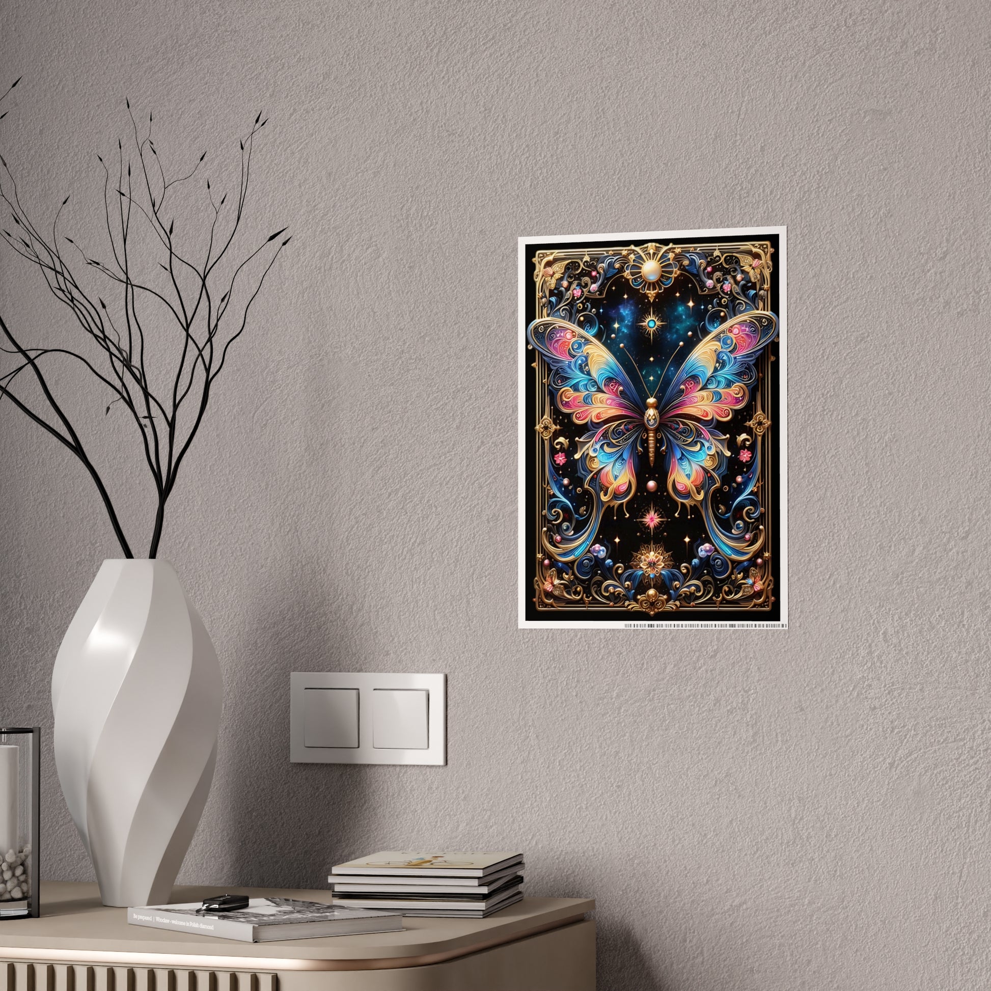 Vibrant Butterfly Poster - Stunning Wall Art Tarot Design - VYBE Shop