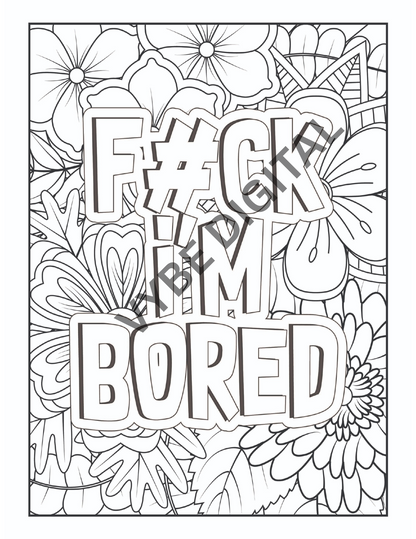 Vulgar Words Coloring- 100 pages