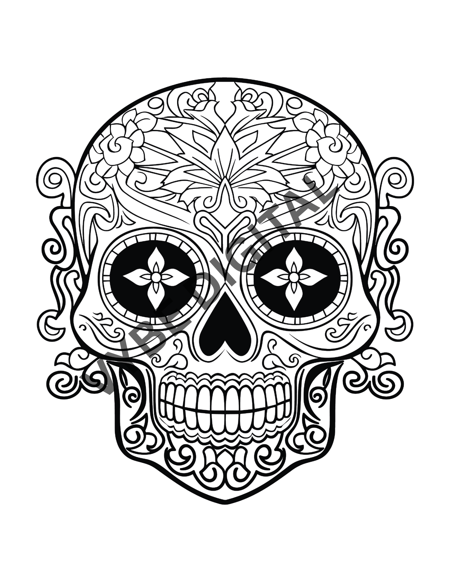 Sugar Skull Coloring- 100 Pages
