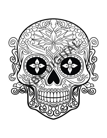 Sugar Skull Coloring- 100 Pages