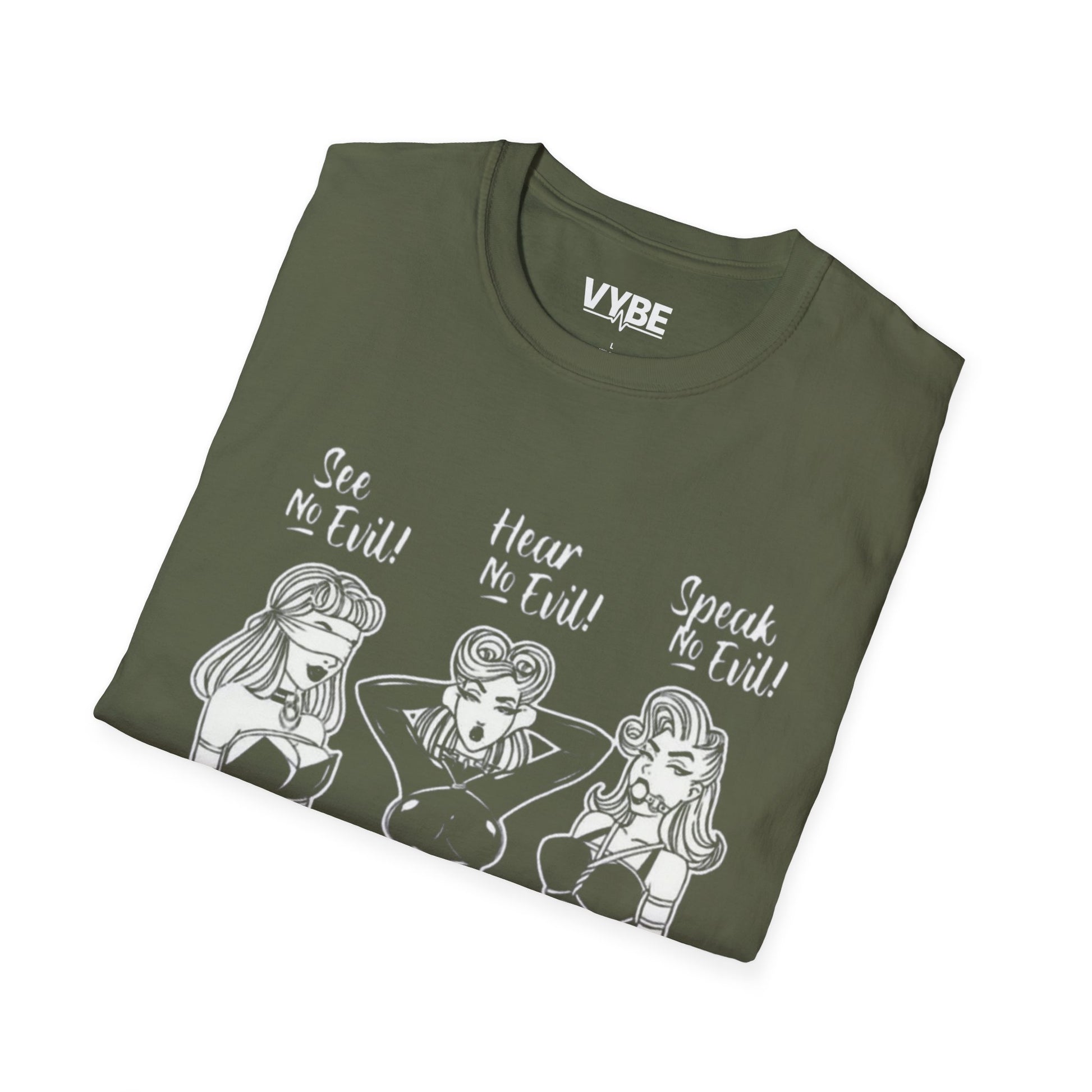 See No Evil, Hear No Evil, Speak No Evil T-Shirt - VYBE Shop