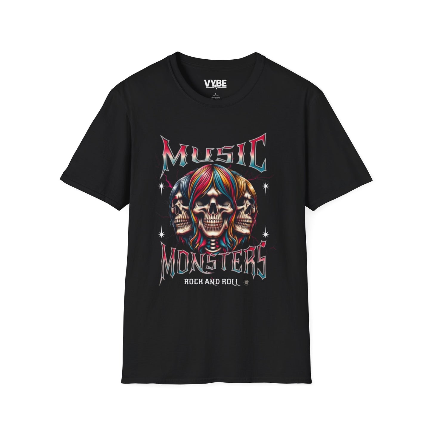 Rock and Roll Music Monsters T-Shirt - VYBE Shop