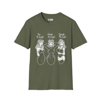 See No Evil, Hear No Evil, Speak No Evil T-Shirt - VYBE Shop