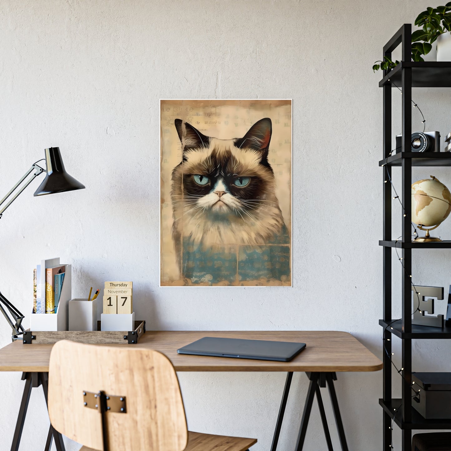 Grumpy Cat Print Art Poster - Ideal Wall Décor for Cat Lovers - VYBE Shop