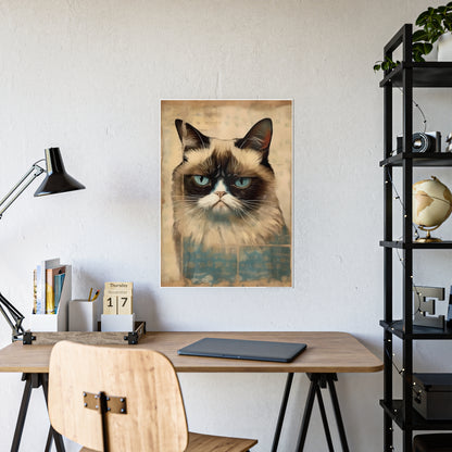 Grumpy Cat Print Art Poster - Ideal Wall Décor for Cat Lovers - VYBE Shop