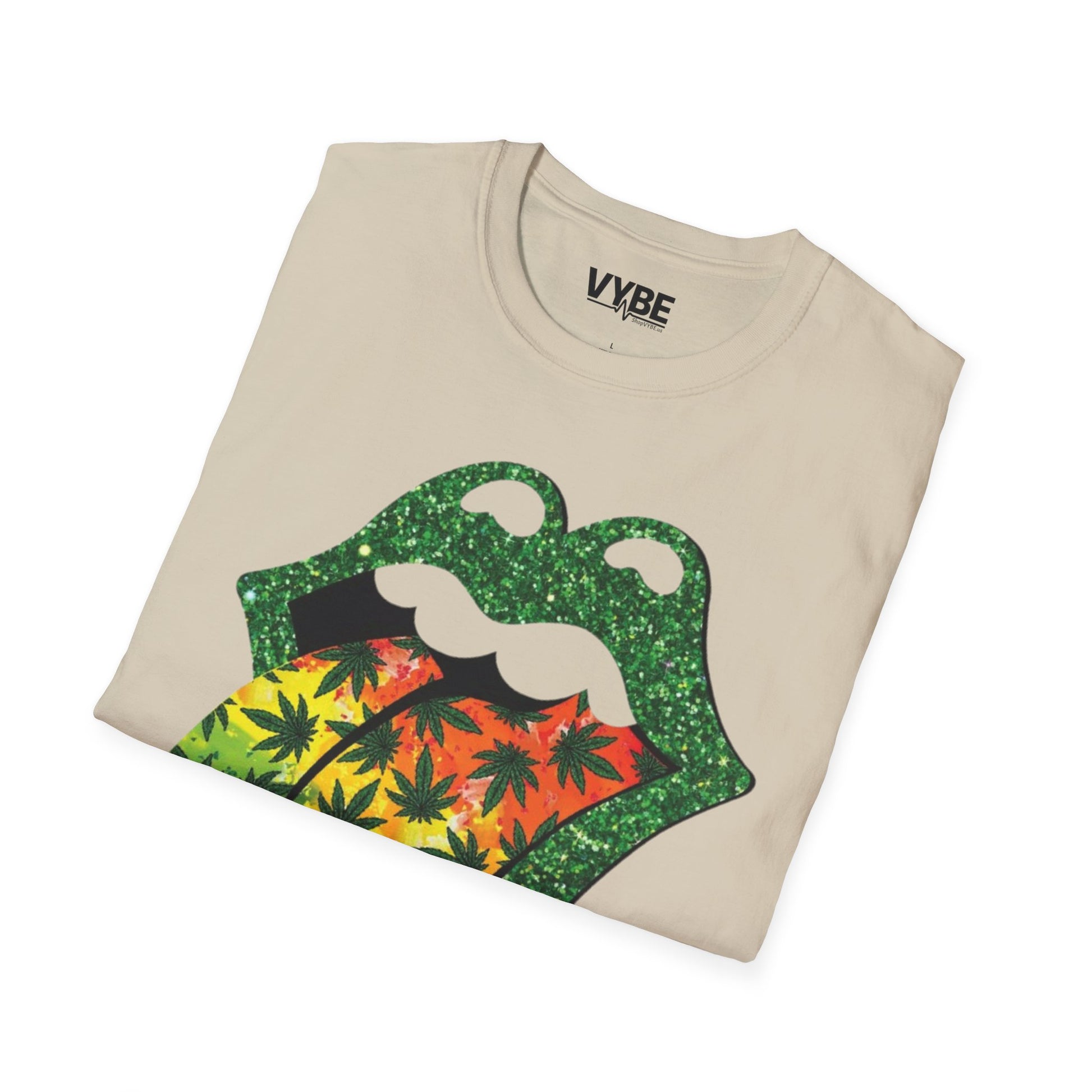 420- Vibrant Rolling Stones-Inspired Graphic Tee - VYBE Shop