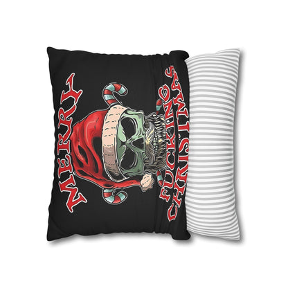 Gothic Christmas Pillowcase - Merry F***ing Christmas Cushion Cover, Edgy Holiday Decor & Unique Gift - VYBE Shop