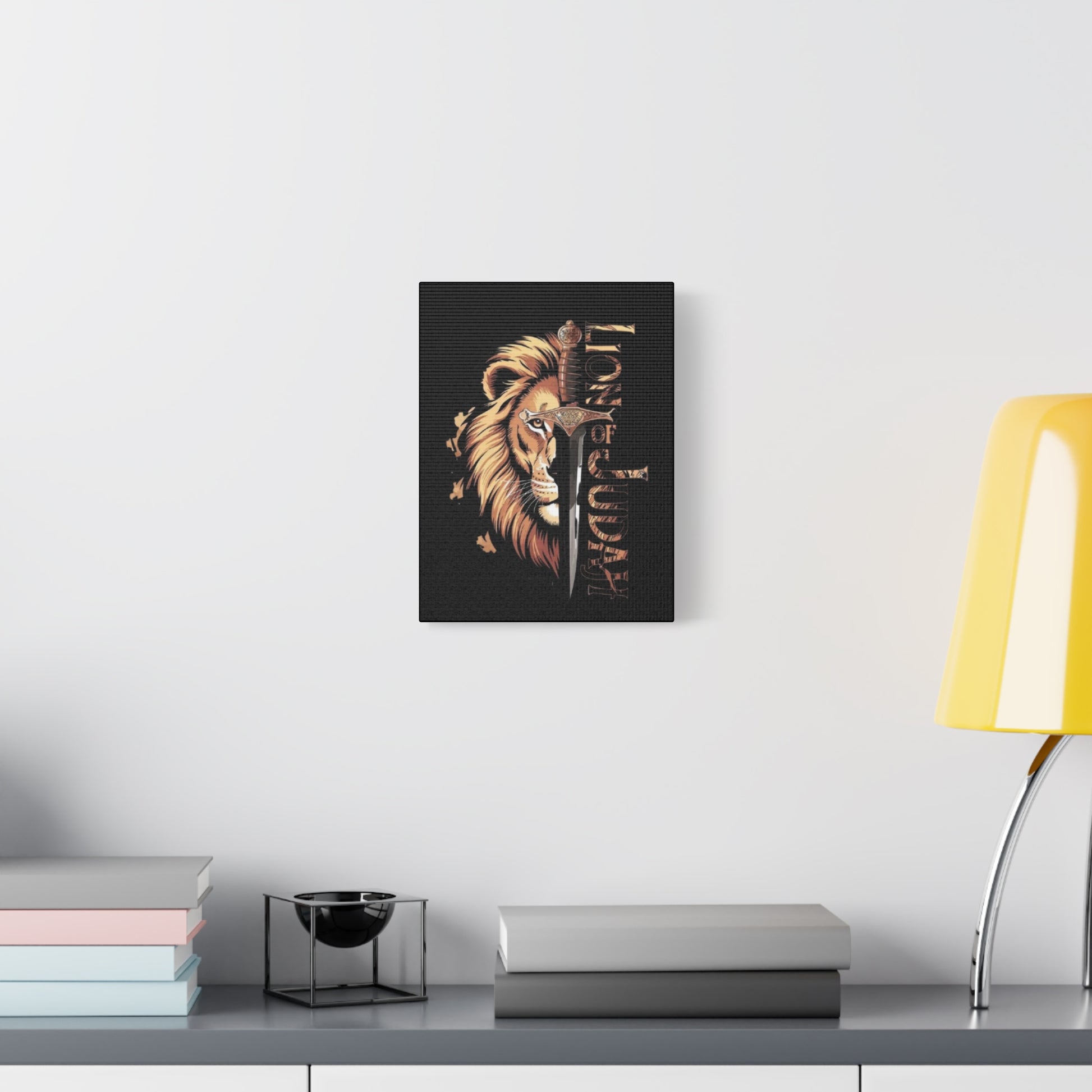 Reigion- Lion of Judah Canvas Art, Bold Wall Decor for Faith and Inspiration, Religious Home Decor, Lion Artwork, Spiritual Wall Art - VYBE Shop