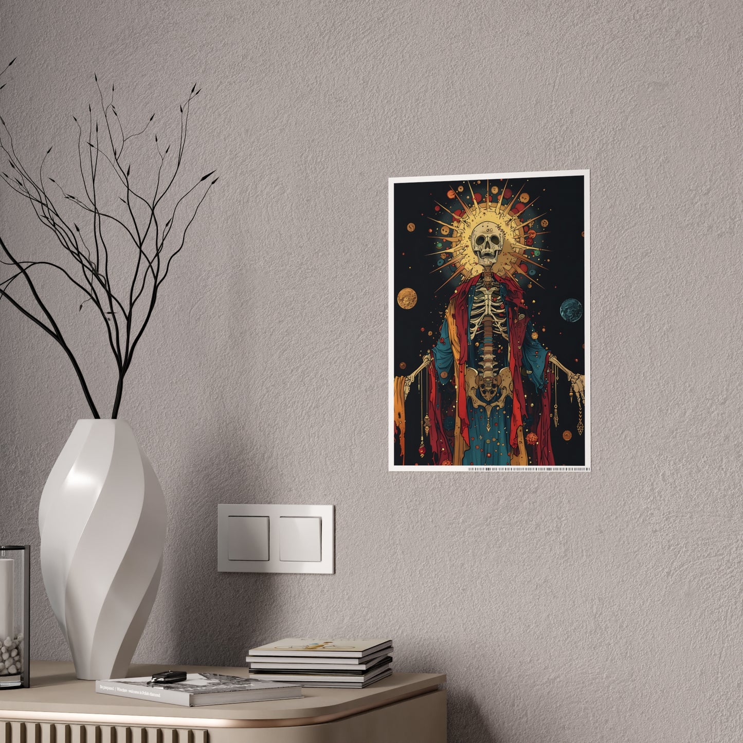Skeleton Colorful Skeletal Poster - VYBE Shop