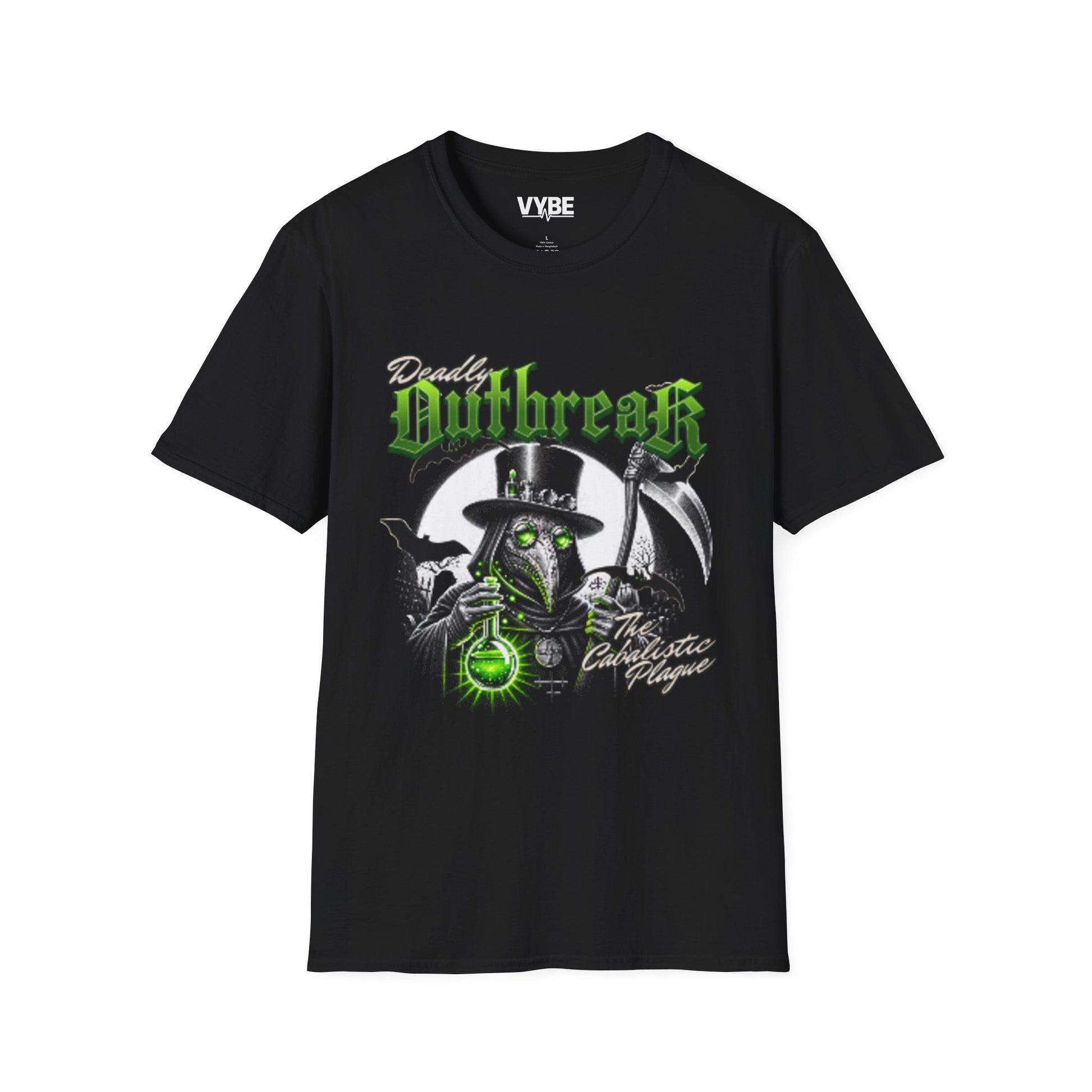 Spooky Plague Doctor T-Shirt | Unisex Graphic Tee for Casual Wear - VYBE Shop