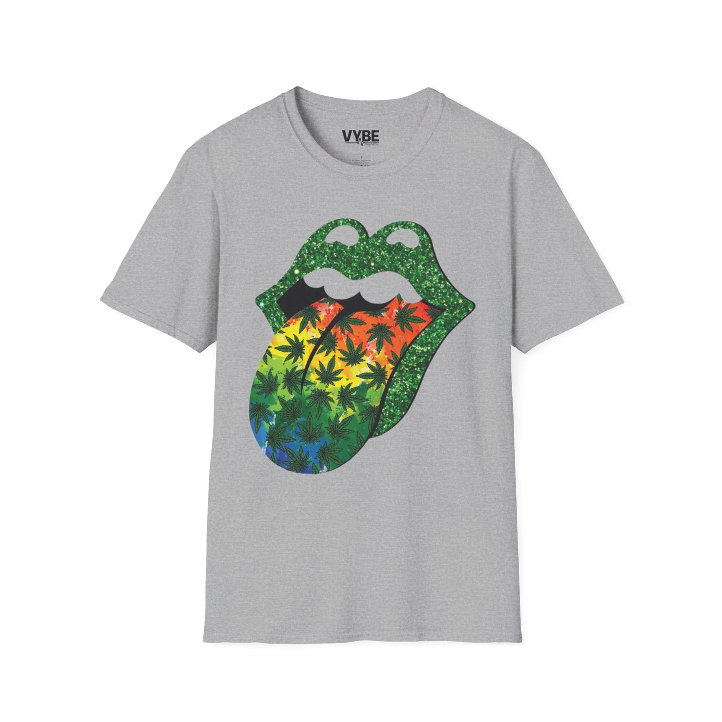 420- Vibrant Rolling Stones-Inspired Graphic Tee - VYBE Shop