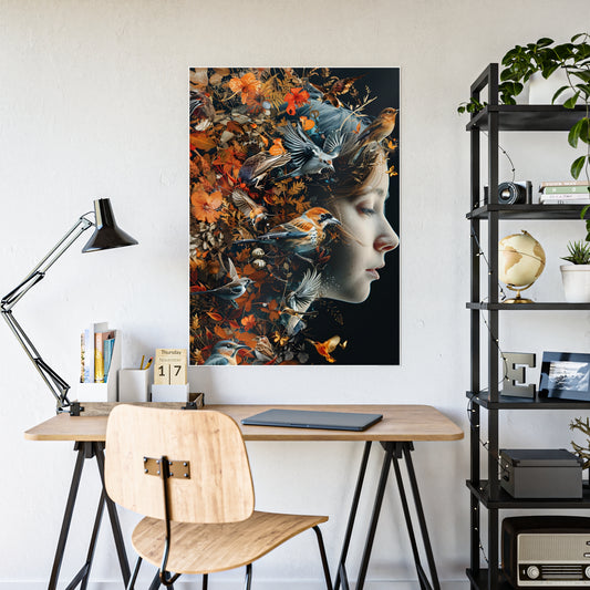 Nature-Inspired Wall Art Print, Colorful Floral Poster for Modern Home Decor, Perfect Gift for Art Lovers - VYBE Shop