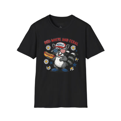 July 4th- Red White And Feral T-Shirt - VYBE Shop