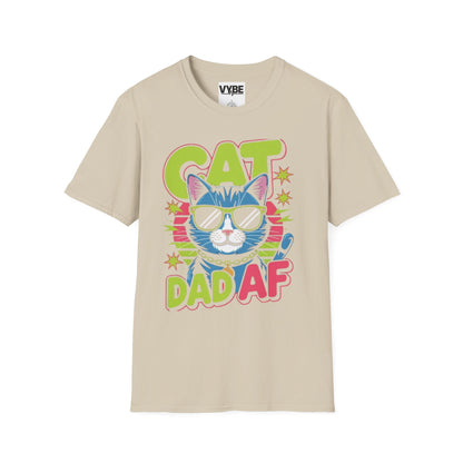 Pets- Cat Dad AF T-Shirt - VYBE Shop